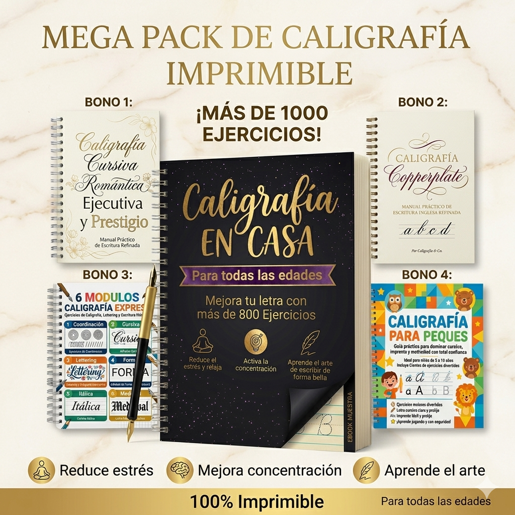 MEGA PACK CALIGRAFÍA!