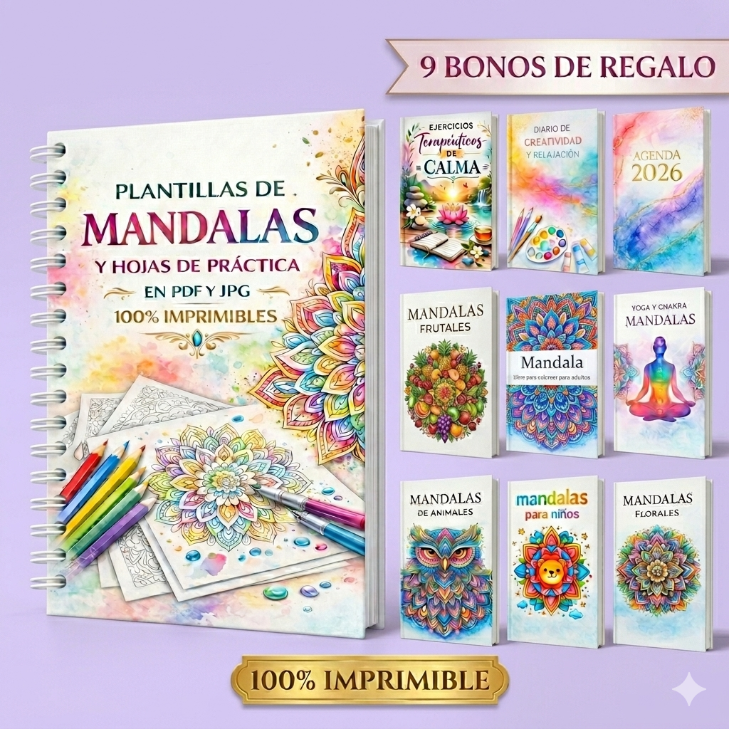 Mega Pack Terapéutico Mandalas!